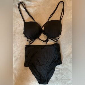 Black 2 piece sexy bikini size XL
